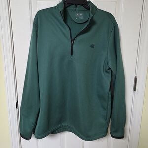 Adidas Forest Green Quarter-Zip Top